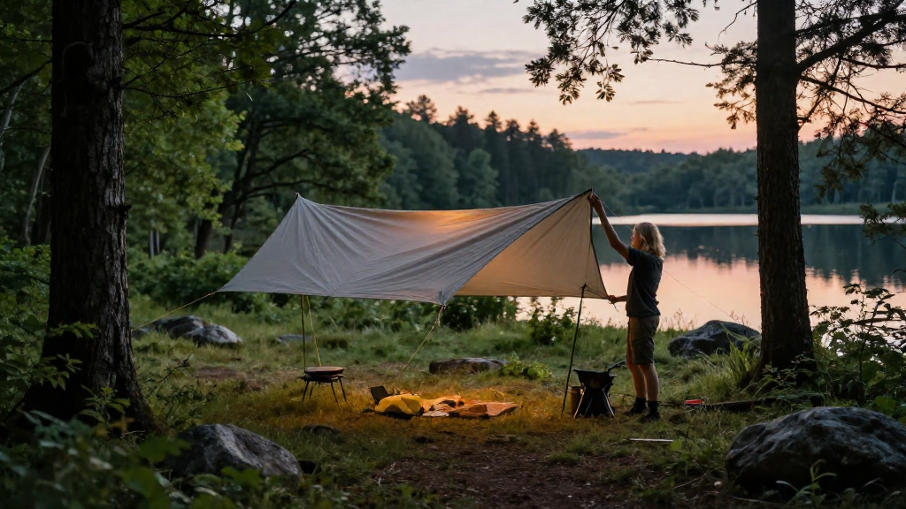 How to Set Up a Tarp Shelter Camping